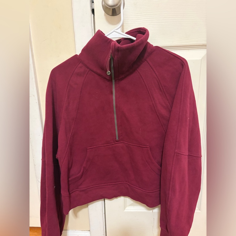 Lululemon scuba oversized funnel-neck half zip
